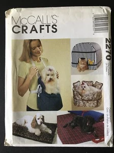 SIMPLICITY PATTERN 2270 PET ACCESSORIES HOUSE SOFA CARRIER PILLOW BED NIP uncut - Bild 1 von 4