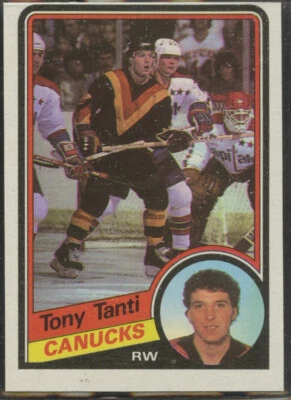 1984-85 Topps #141 Tony Tanti Vancouver Canucks - Image 1 of 2