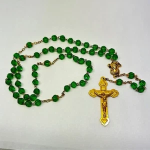 vintage catholic rosary beads 19 inches Made in Italy - Picture 1 of 16