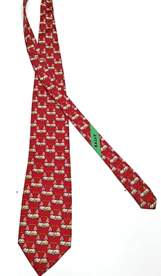 1150) CORBATA HOMBRE BALLY 100% SEDA HECHA EN EE. UU. Foto 1 de 3