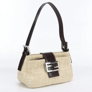 FENDI FE90456 One Schultertasche Zucca Schultertasche Beige Damen - Bild 1 von 8