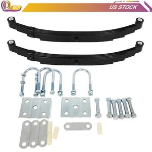 Single Trailer Axle 4-Leaf Spring Kit With Shackle & U-Bolt Kit 3500lbs Capacity - Bild 1 von 8