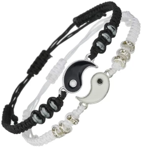 Pulseras Brazaletes Para Parejas Novios Yin Yang Union Regalos De San Valentín. - Imagen 1 de 12