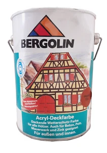 Bergotec Deckfarbe Acryl Holz Beton Putz Farbe Zink Mauer Restposten ausverkauf - Bild 1 von 1