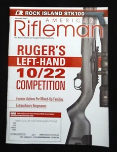 American Rifleman Magazine October 2021 Ruger's Left-Hand 10/22 Competition NRA - Bild 1 von 1