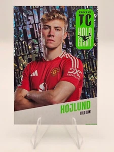 TARJETA GIGANTE RASMUS HOJLUND HOLO - PANINI DE PRIMERA CLASE 2025 MANCHESTER UNITED, ¡COMO NUEVA! - Imagen 1 de 2