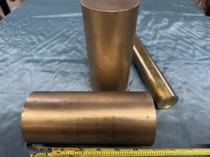 #3 Sintered 841 Oil Bearing Bronze Rod 3.00" Dia. x 6.5" Length Flat Rate Ship - Picture 1 of 5