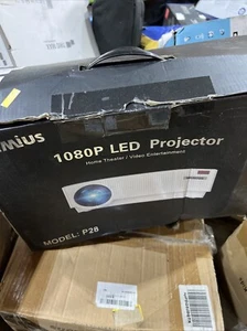 WiMiUS P28 400 ANSI Lumens Native 1920x1080 Outdoor Video Projector - Photo 1/3