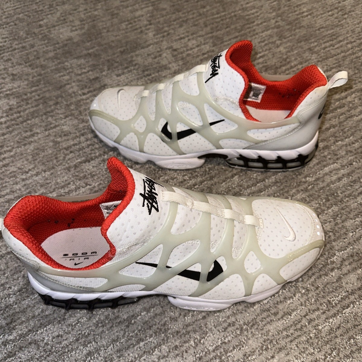 Nike Stussy x Air Zoom Spiridon Kukini White for Sale Nike Stussy x Air Zoom Spiridon Kukini White for Sale