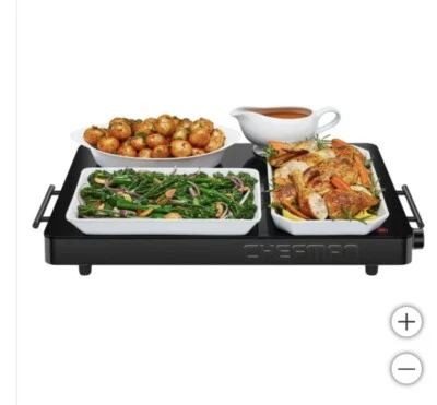 Chefman, Large Family-Size Electric Warming Tray Adjustable Temperature Control - Image 1 of 4