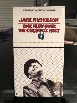 One Flew Over the Cuckoos Nest (VHS 1993) Forman Nicholson Kesey RARE CULT NM - Image 1 of 4