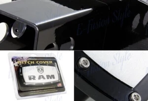Hitch Cover Plug Cap For DODGE RAM 2" Trailer Tow Receiver BK ALLEN BOLTS DESIGN - Picture 1 of 4