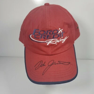 Dale Jarrett Autographed Ford Credit Racing Hat Adjustable Strapback Cap - Image 1 of 4