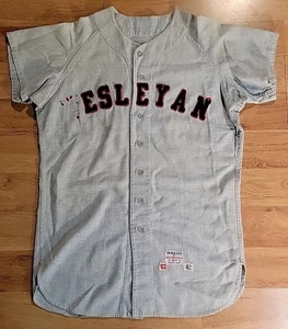 Vintage Wesleyan Baseball Jersey by Tim McAuliffe Inc - Picture 1 of 8