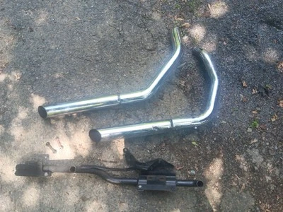 Python Slash Cut Exhaust Harley Davidson Sportster - Image 1 of 4