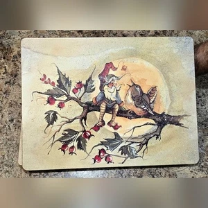 Denise Calla Christmas Placemat Set Song Of The Season Neiman Marcus 2000 - Picture 1 of 8