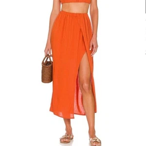 HOUSE OF HARLOW Hi Low Skirt Women XS Tulip Corfu Resort Boho Cottage Preppy - Picture 1 of 9