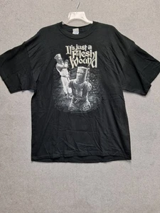 Monty Python It’s Just a Flesh Wound T-Shirt XXL Black Cotton Movie Graphic Tee - Picture 1 of 5