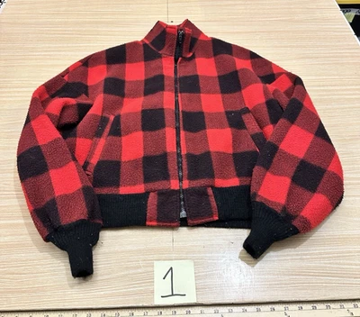 Vintage Golden Fleece Buffalo Plaid Fleece Jacket Men's XL - Image 1 of 4