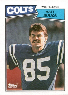 1987 Topps Matt Bouza #377 Indianapolis Colts - Image 1 of 2