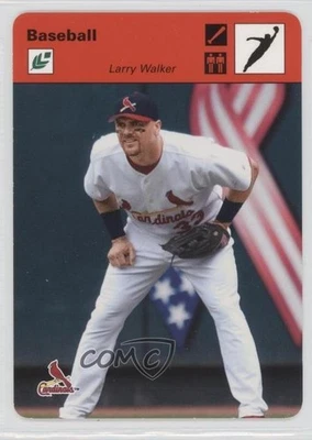 2005 Leaf Sportscasters Red Jumping Bat /30 Larry Walker #26 HOF - Image 1 of 2