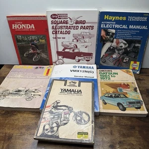Haynes/Yamaha/Honda Repair Manual Lot of 7 Vintage Auto Guides - Picture 1 of 4