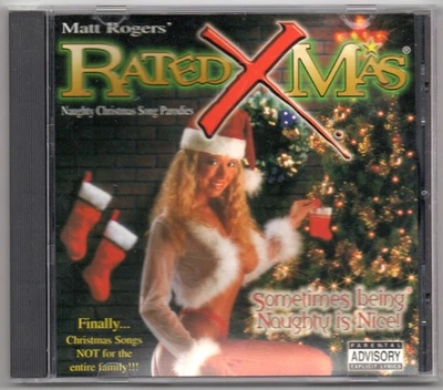 RATED XMAS CD Naughty Christmas Songs Novelty Record Matt Rogers Cult 1997 - Imagem 1 de 3