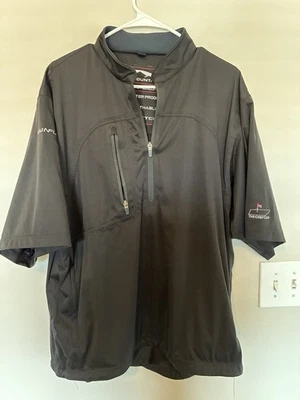 Sun Mountain Rainflex Jacket Mens L Short Sleeve Waterproof Golf Club of TN Logo - Image 1 of 4