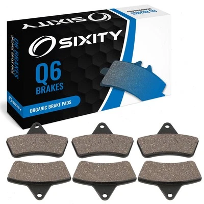 Front + Rear Organic Brake Pads 2000-2004 Arctic Cat 400 4x4 Set Full Kit ql Foto 1 de 4
