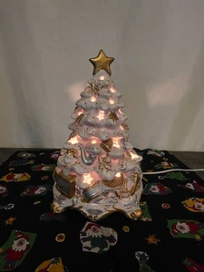 Muy bonito árbol de Navidad de cerámica de 12 pulgadas - funciona muy bien - Imagen 1 de 4