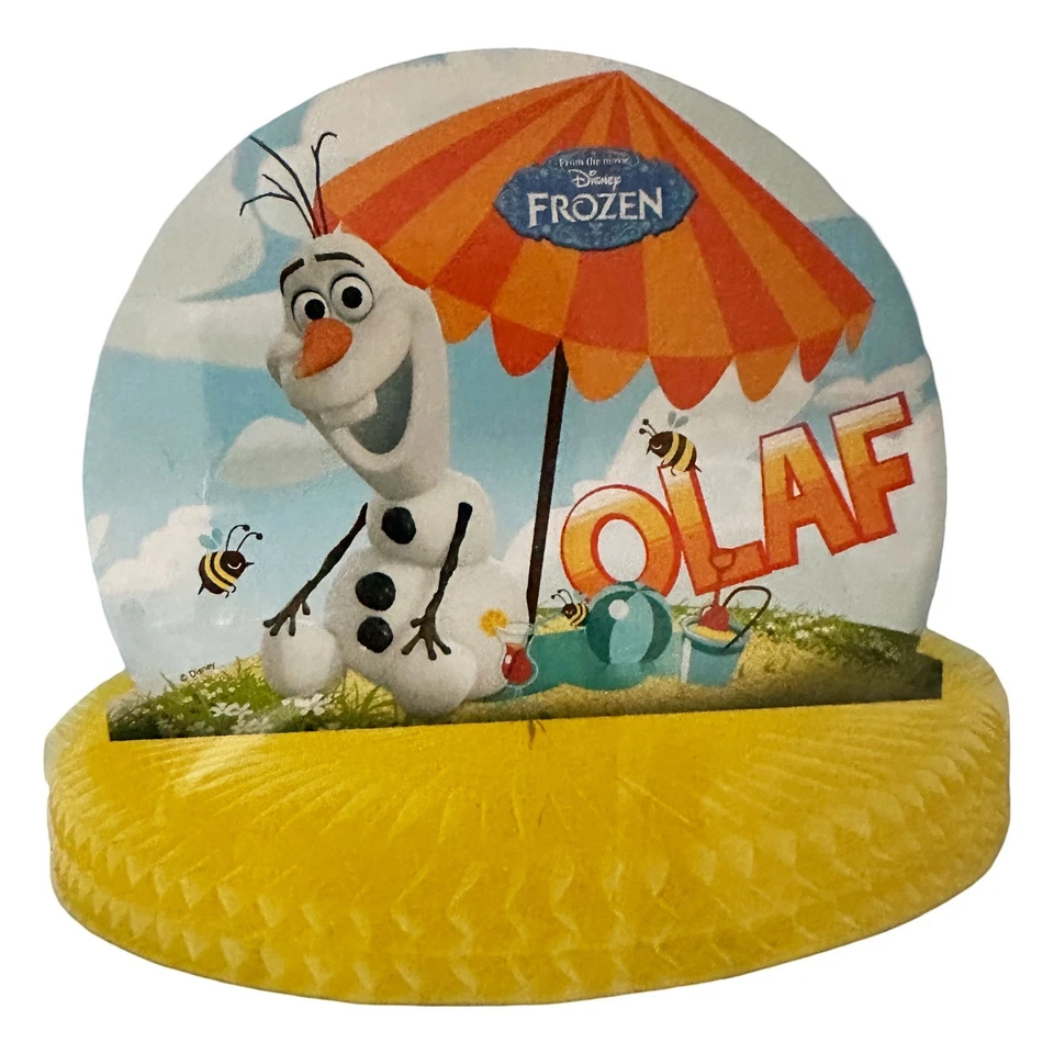 CENTRO DE MESA OLAF CONGELADO (1) Suministros para fiestas de cumpleaños Decoraciones Déjalo ir Foto 1 de 1