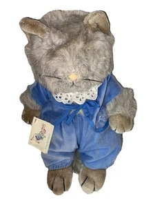 Vintage Eden Beatrix Potter "The Tale of Tom Kitten" graue Katze 15 Zoll Plüschtier - Bild 1 von 4