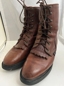 Justin L762 DBL Copper Caprice Leder Kiltie Arbeit Boor Herren 9B Hergestellt in den USA - Bild 1 von 9