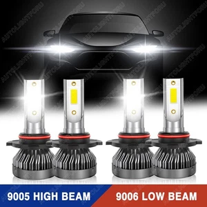 9006 9005 Bombillos LED Focos Para Auto Carro Luz De Coche Faros Faro Delanteros - Picture 1 of 14