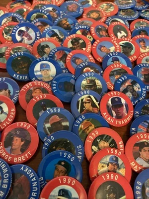 Choose Your Player - 1990 MLB MLBPA Baseball Stars Collector Button Pin - Imagem 1 de 3