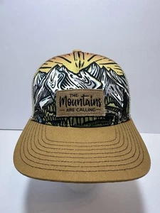 WILD TRIBUTE “The Mountains Are Calling” 4 The Parks Brown Hat Cap SnapBack - Picture 1 of 6