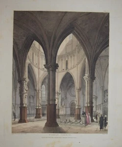 TEMPELKIRCHE, "MICROCOSM OF LONDON", ACKERMANN 1808-10. - Bild 1 von 1