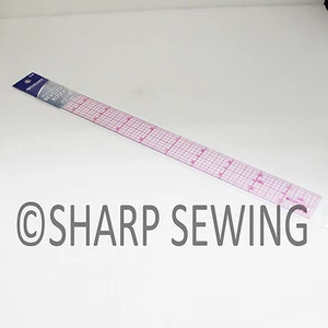 WESTCOTT 12” INCH CLEAR PLASTIC 8ths GRAPH RULER SIZE 1“X 12” #B-60 - Picture 1 of 2