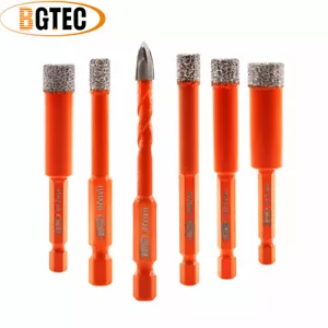 6 Stück/Box Quick-Fit Diamant Bohrkronen Granit Marmor Stein Loch AW Cut Werkzeug - Bild 1 von 12