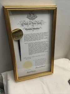 State of New York Executive Chamber Senate Bill 9033 Pen Signed Gov Mario Cuomo - Picture 1 of 8