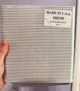 Lima Unghie Acrilica Professionale 180/180 Grana Zebra 7" Confezione da 50 (#F527) - Foto 1 di 4