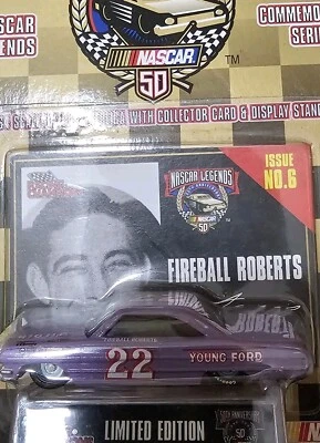 RACING CHAMPIONS NASCAR LEGENDS  #22 FIREBALL ROBERTS ISSUE #6 - Image 1 of 4