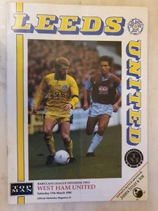 1980/81 LEEDS UNITED v WEST HAM UNITED - 17th March - Picture 1 of 2