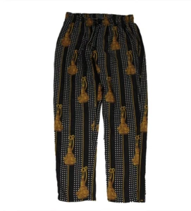 Dolce & Gabbana Herren Hose Quaste Polka Dot Große IT 50 Schwarz Weiß Seidenhose - Bild 1 von 15