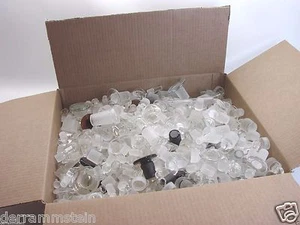 Huge 19 LB Lot Of Glass Stoppers Penny Heads Flat Heads Hallow Barrel #8 To #32 - Picture 1 of 7