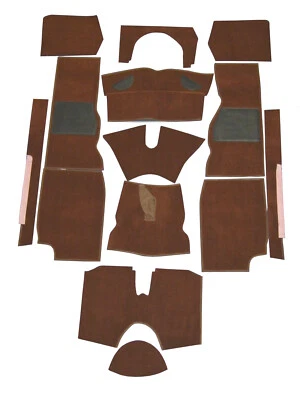 Triumph TR4a TR5 TR6 & TR250 1965-1976 Quality Brown Carpet Set *Autumn Leaf* - Image 1 of 2