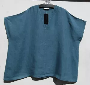NWT Bryn Walker MILLPOND Light Weight Linen BAXTER Tunic Top 30"Long Oversize XL - Picture 1 of 2