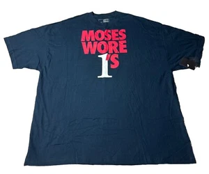 Rare NIKE Men's Blue T- Shirt Moses Malone Promo AF1 size 3XL NWT - Picture 1 of 15