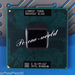 100% OK SLA4C Intel Core 2 Duo T5850 2.16 GHz Dual-Core Socket P Laptop CPU - Picture 1 of 1