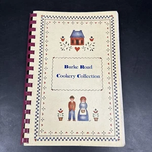 Vintage 90s 1994 Burke Road Cookery Collection Spiral Bound Cookbook Y2K Retro - Picture 1 of 9